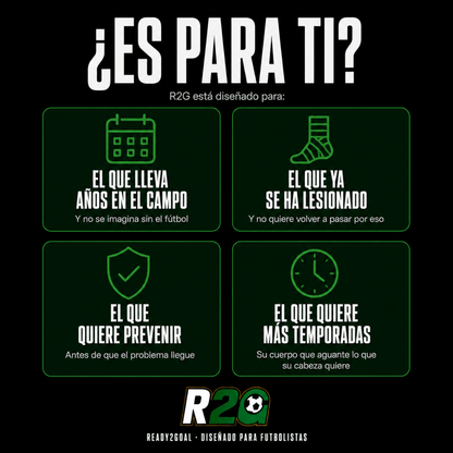 R2G Collagen Shots — El colágeno en shots para futbolistas